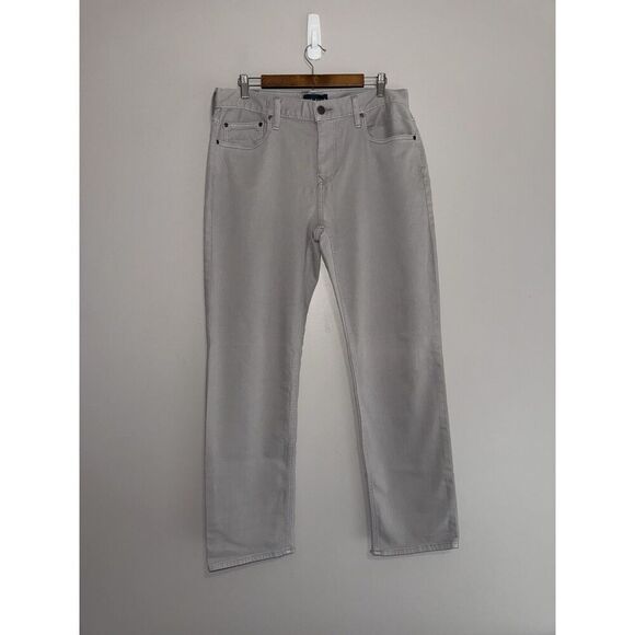 Five Four Gray Jeans Fenton Relaxed  Straight Mens 33x32 Casual Stretch Denim - Picture 3 of 16